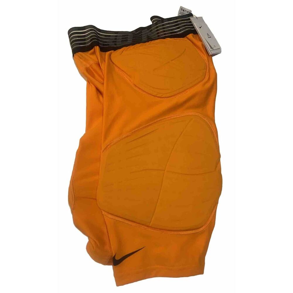 ($70) Nike Pro Hyperstrong 5-Pad Basketball Shorts Mens L-Tall Orange BQ2725-873